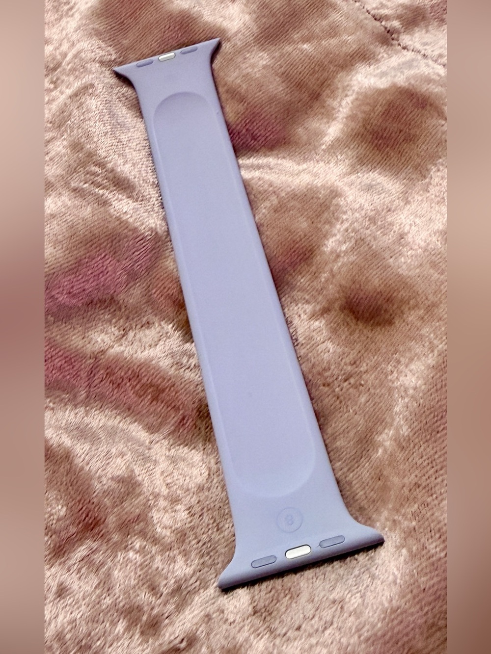 Apple Lilac Liquid Silicone Solo Loop Band for Apple Watch 45mm 46mm Size 8